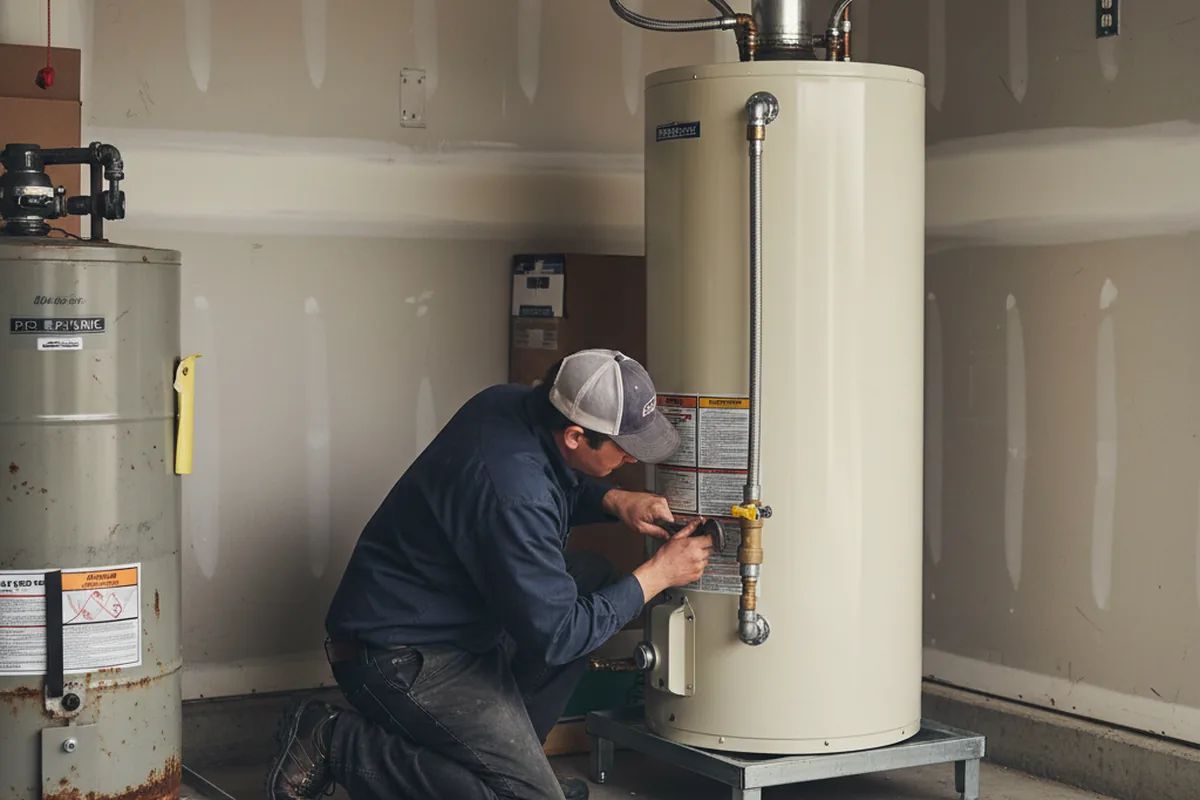 Water heater and shutoff valve replacement in Cheswick